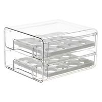 鸡蛋收纳盒冰箱用抽屉式厨房保鲜盒食品级分装抽屉式放架蛋盒