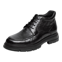 沙驰（SATCHI）男鞋 时髦冬季棉靴保暖男士加绒皮靴 212486222Z 黑色 41