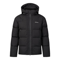 迈乐(Merrell)运动户外羽绒服男款保暖防风轻便羽绒外套舒适外穿羽绒服棉服外套 MC2240004-BK02黑色