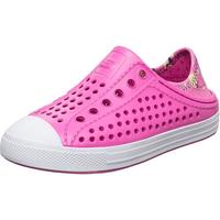 SKECHERS 斯凯奇 GUZMAN 女童洞洞鞋 301224L/WPK 白色/粉红色 37码