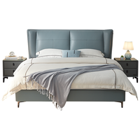 QuanU 全友 105261B 轻奢储物皮床 素雅灰 150*200cm