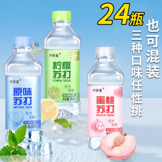 齐乐宝 苏打水 350ml*24瓶