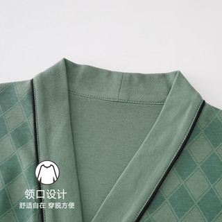 浪莎自带胸垫睡衣女士春秋季纯棉长袖开衫可外穿防凸点家居服套装