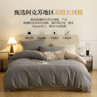 皇朝家私磨毛四件套 100%纯棉抑菌裸睡床单被套200x230cm
