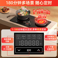 Redsun 红外线燃气灶家用聚能炉双灶定时灶天然气免改孔高热效EX28B