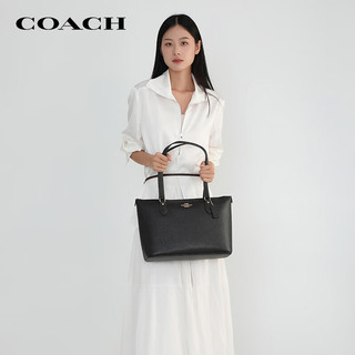 蔻驰（COACH）女士GALLERY大号单肩手提托特包黑色CV402