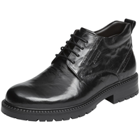 沙驰（SATCHI）男鞋 高帮男鞋绒里男士马丁靴切尔西男靴皮靴 402386339Z 黑色 44 44 国码45