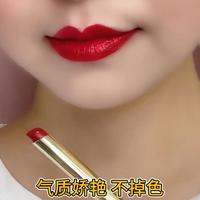 李佳琪不掉色不沾粘杯豆沙正红肉桂奶茶色口红保湿显白