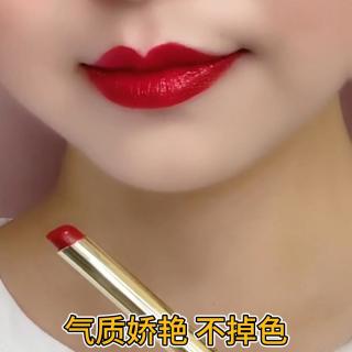 李佳琪不掉色不沾粘杯豆沙正红肉桂奶茶色口红保湿显白