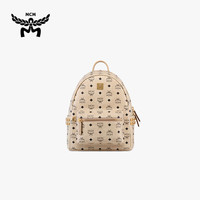 MCM STARK 小号铆钉背包双肩包男女同款 米色