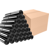 张记 垃圾袋家用手提式商用加厚宿舍实惠装酒店中号平口塑料袋整箱