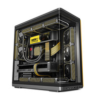爱国者 星璨 辰 屏显版 黑色 游戏电脑台式ATX主机箱