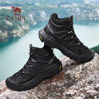 骆驼（CAMEL）【云山2代】2025冬季棉鞋男鞋加绒雪地靴轻户外高帮徒步鞋 G15W852077 黑色 42