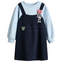 【疯狂动物城联名】HM童装儿童女童裙子朱迪兔印花公主裙1318138