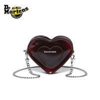 Dr.Martens 马丁博士 Mini Heart Bag早秋心形樱桃红女单肩斜挎包 樱桃红色 均码