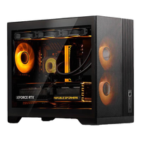 追风者追风者XT325 M3小旋风玻璃侧透机箱 网孔散热 MATX台式机电脑机箱 支持360水冷位 Type-C 50系显卡 XT325 M3黑(支持Type-C)MATX