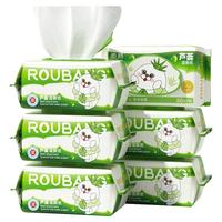 柔邦湿厕纸80片天然芦荟精华柔厚不易破温和不刺激实惠装