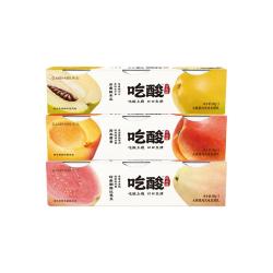卡士 吃酸系列风味发酵乳低温酸奶140g*3杯