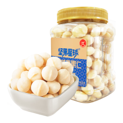 坚果星球 沃隆出品夏威夷果仁400g大颗整粒去壳原味非油炸即食坚果休闲零食