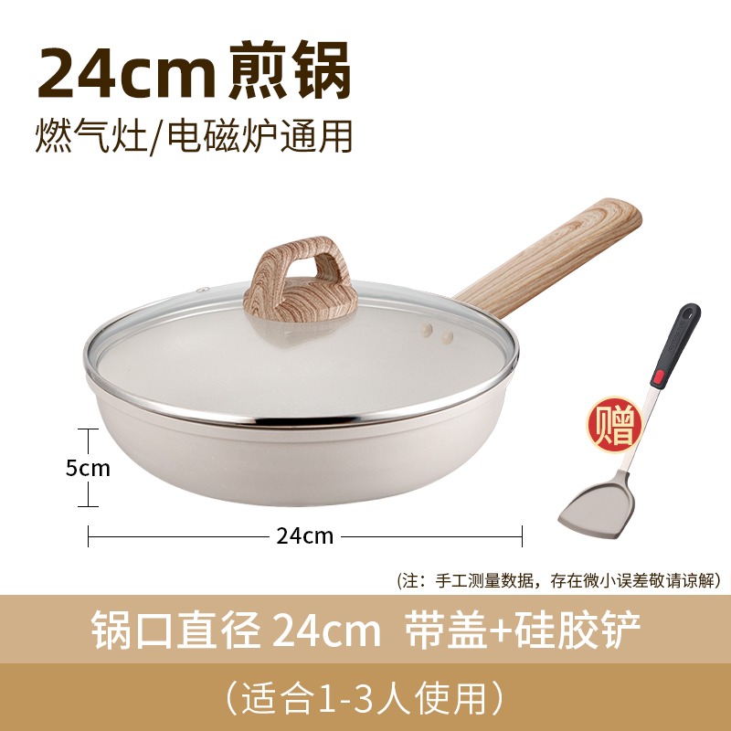 24CM 带盖 + 硅胶铲