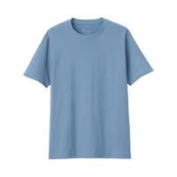 MUJI 無印良品 男士圆领短袖T恤 ABA01A1S 浅蓝 XXL