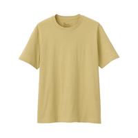 MUJI 無印良品 男士圆领短袖T恤 ABA01A1S 烟熏黄色 XXL