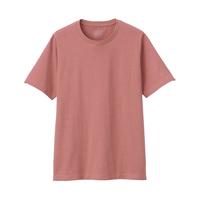 MUJI 無印良品 男士圆领短袖T恤 ABA01A1S 粉红色 L