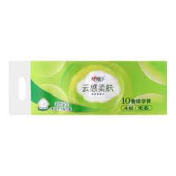 心相印 立体压花卷纸云感柔肤卷筒纸厕纸卫生纸4层700克家用实惠装