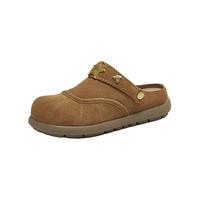 天美意玩具总动员联名胡迪沙发勃肯软底包头半拖鞋女凉拖鞋 胡迪啡 36