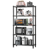 HOME ORGANIZER 溢彩年华 DKI2-172M 厨房置物架 5层 55*30*150cm 经典黑