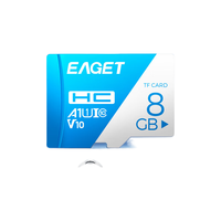EAGET 忆捷 8GB TF(MicroSD)存储卡 U1 V10 行车记录仪&安防监控内存卡 稳定耐用