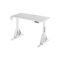 傲风A4Pro云白电竞桌实木电动升降电脑桌台式书桌办公桌1.2m
