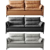 SUNHOO 双虎-全屋家具 21SF065B 科技布沙发 三人位 浅灰色