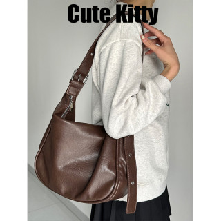 Cute Kitty CuteKitty学院风女复古小众托特包ins潮百搭通勤小方包B