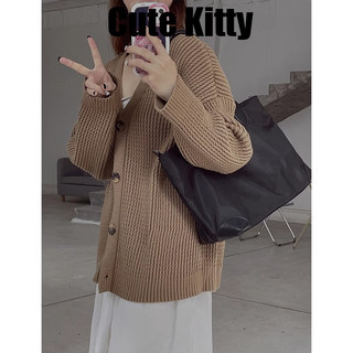Cute Kitty 复古托特包 女士手提包