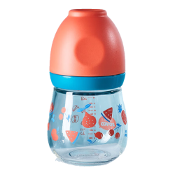 日康 RK-N1019 玻璃奶瓶 140ml 粉色 0月+