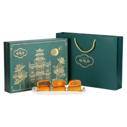 陶陶居 中秋月饼礼盒蛋黄白莲蓉豆沙凤梨广式月饼臻品伴月480g 臻品伴月月饼礼盒 480g