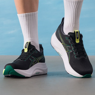 亚瑟士（ASICS）KAYANO 32男鞋跑步鞋 25冬运动鞋夜跑训练缓震支撑马拉松跑鞋 黑色/绿色【KAYANO 32】新 40 (252.5mm)