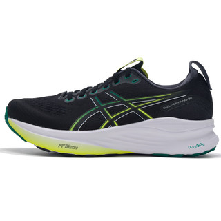 亚瑟士（ASICS）KAYANO 32男鞋跑步鞋 25冬运动鞋夜跑训练缓震支撑马拉松跑鞋 黑色/绿色【KAYANO 32】新 40 (252.5mm)