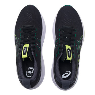 亚瑟士（ASICS）KAYANO 32男鞋跑步鞋 25冬运动鞋夜跑训练缓震支撑马拉松跑鞋 黑色/绿色【KAYANO 32】新 40 (252.5mm)