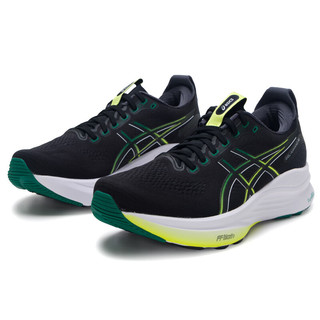 亚瑟士（ASICS）KAYANO 32男鞋跑步鞋 25冬运动鞋夜跑训练缓震支撑马拉松跑鞋 黑色/绿色【KAYANO 32】新 40 (252.5mm)