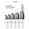 欧遥 深灰24英寸铝框密码拉杆箱 黑框款+USB充电口