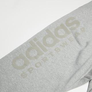 adidas 针织薄绒保暖束脚运动卫裤