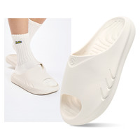 移动端：准者 运动拖鞋男天际1夏季防水防滑软弹篮球小鲨鱼室内外穿厚底一字拖  机械灰  41