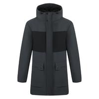 361° 361雨屏科技中长款羽绒服男装2025冬季男士加厚保暖连帽运动外套