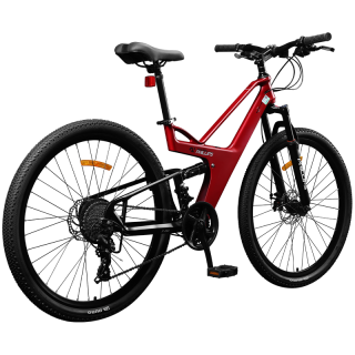 PHILLIPS 镁合金软尾山地车自行车成年人禧玛诺变速油碟双减震男士越野单车