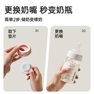 小白熊 SnowBear 玻璃储奶瓶 180ml*2个装 普通奶瓶