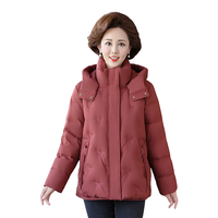 雪中飞女士羽绒服秋冬时尚休闲可脱卸帽装羽绒服女红色170