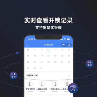 易锁宝 智能蓝牙 U型锁 办公室玻璃门