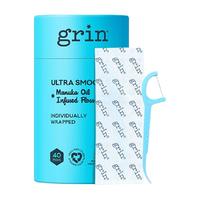 grin麦卢卡成人牙线棒便携单独立包装薄荷剔超细牙签精油牙线棒